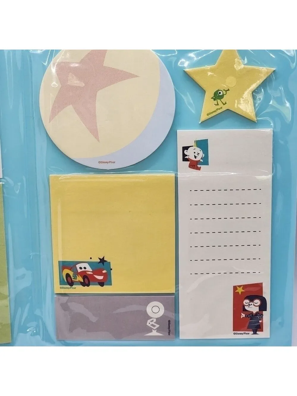 NEW Disney Theme Parks The World of Pixar Sticky notes folder notepad set